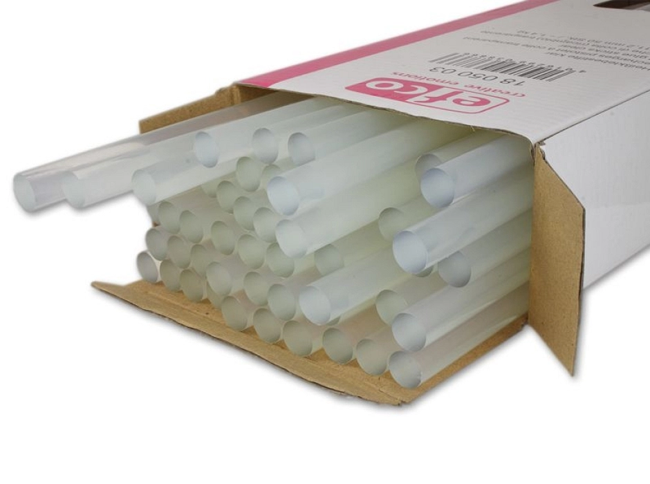 Cola termofusible traslúcida Ø11,2 x 300 mm. (10 barras)