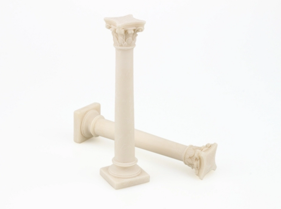 Columna con fuste liso