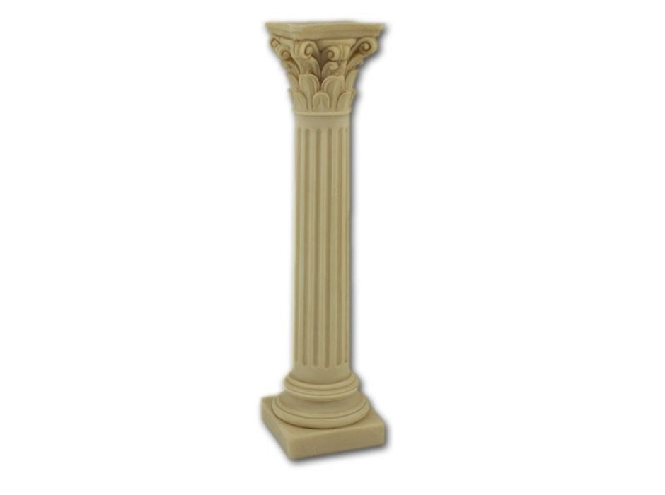 Columna corintia con fuste acanalado