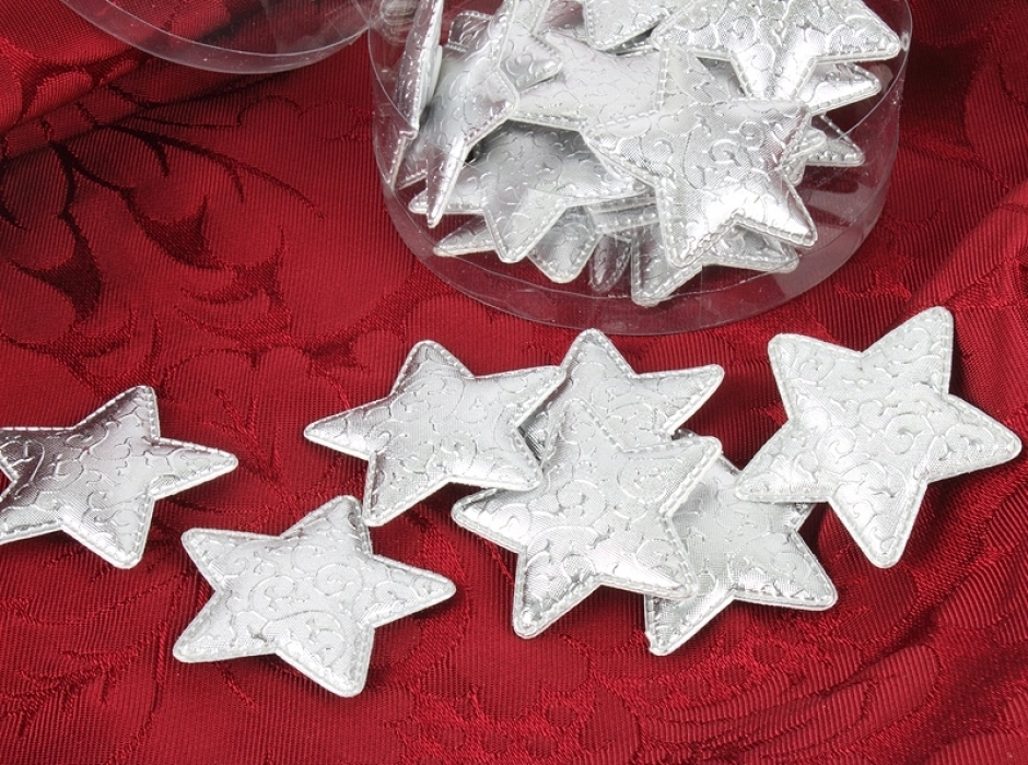 Confetti de estrellas plata (18 UNI.)