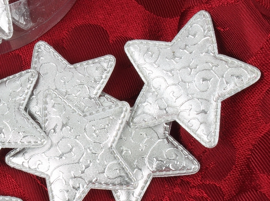 Confetti de estrellas plata (18 UNI.)