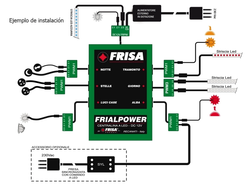 Control LED FRIALPOWER 20W. + Adaptador 12V.
