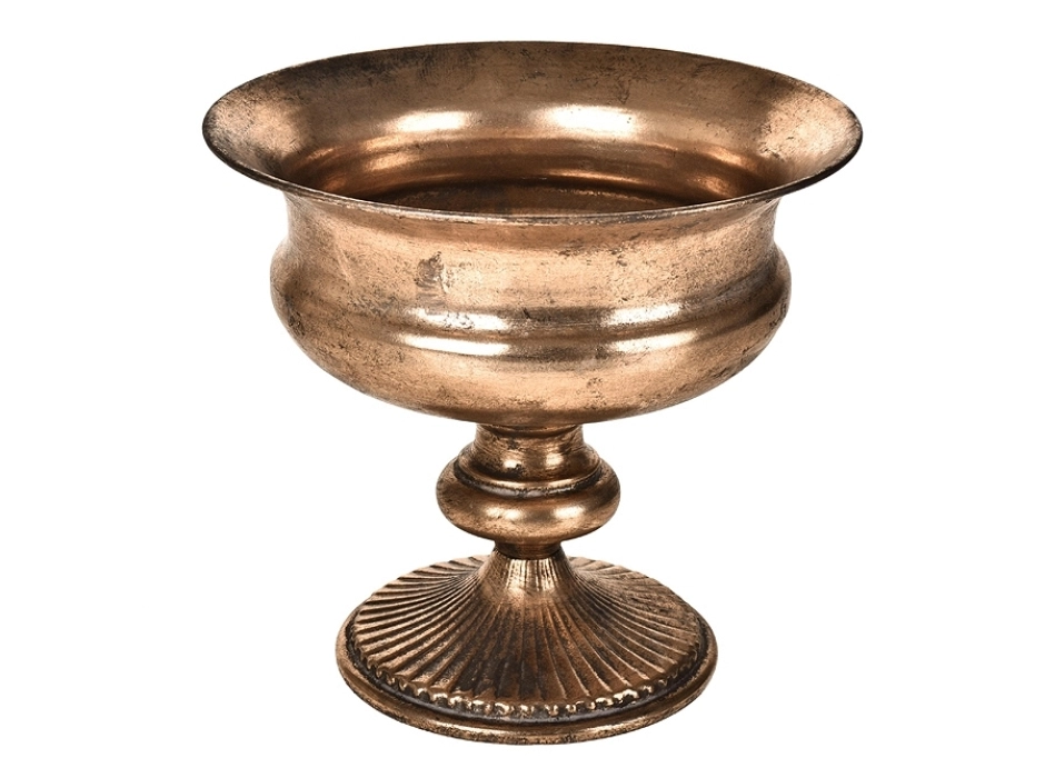 Copa Navidad dorado antiguo 22,5 cm.