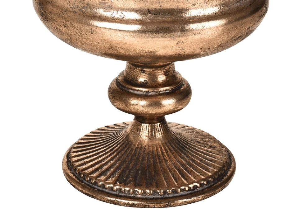 Copa Navidad dorado antiguo 22,5 cm.
