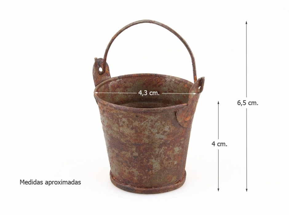 Cubo oxidado 4 cm.