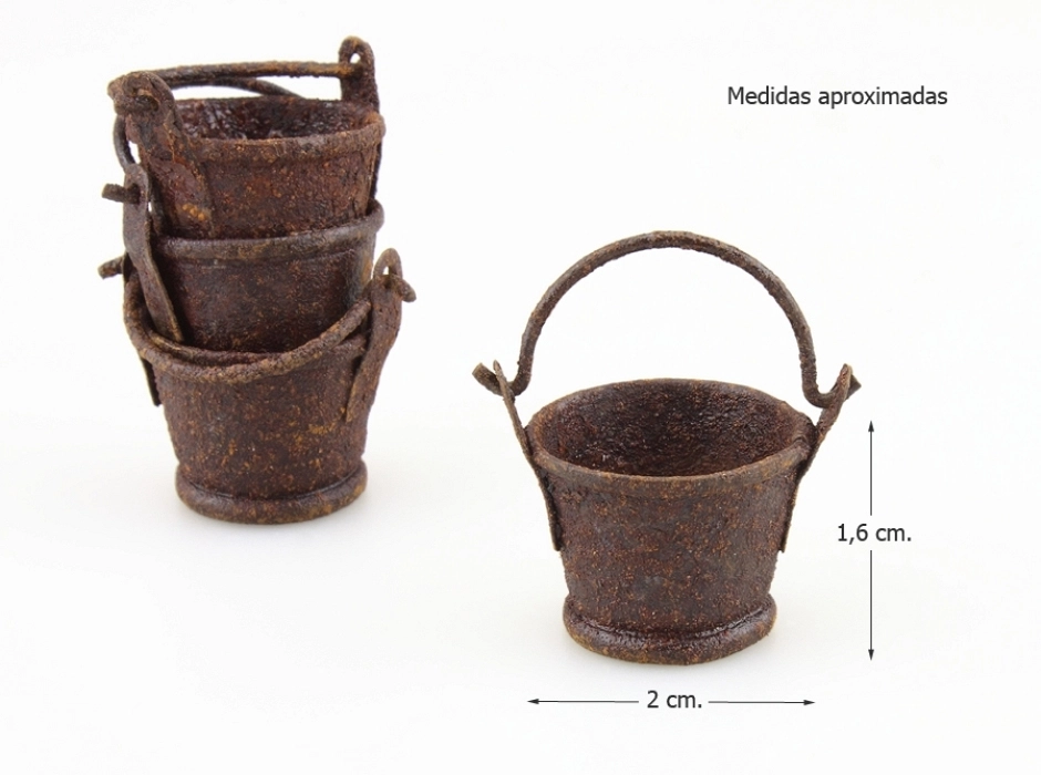 Cubo oxidado Ø 2 cm. (Bolsa 2 UNI.)