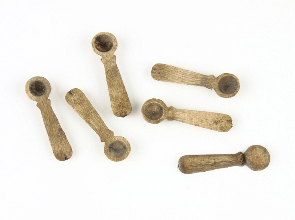 Cucharones de madera 2,8 cm. (Bolsa 6 UNI.)