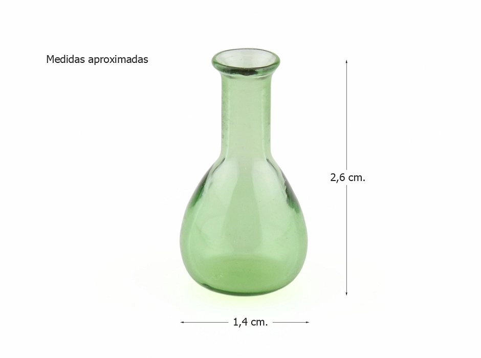 Decantador - vasija de cristal 2,6 cm.
