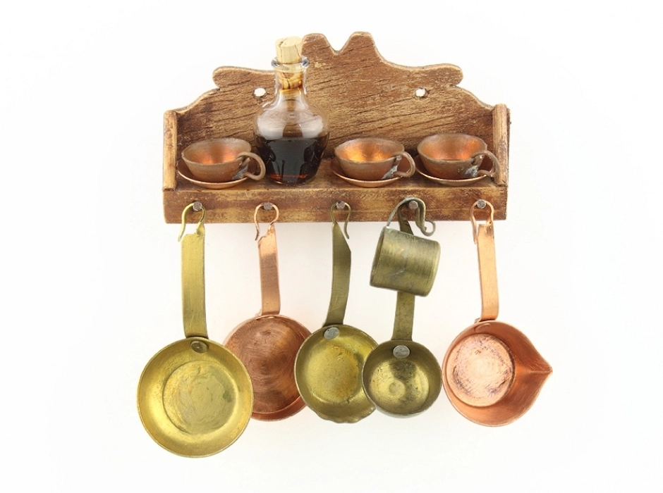 Espetera con utensilios de cocina