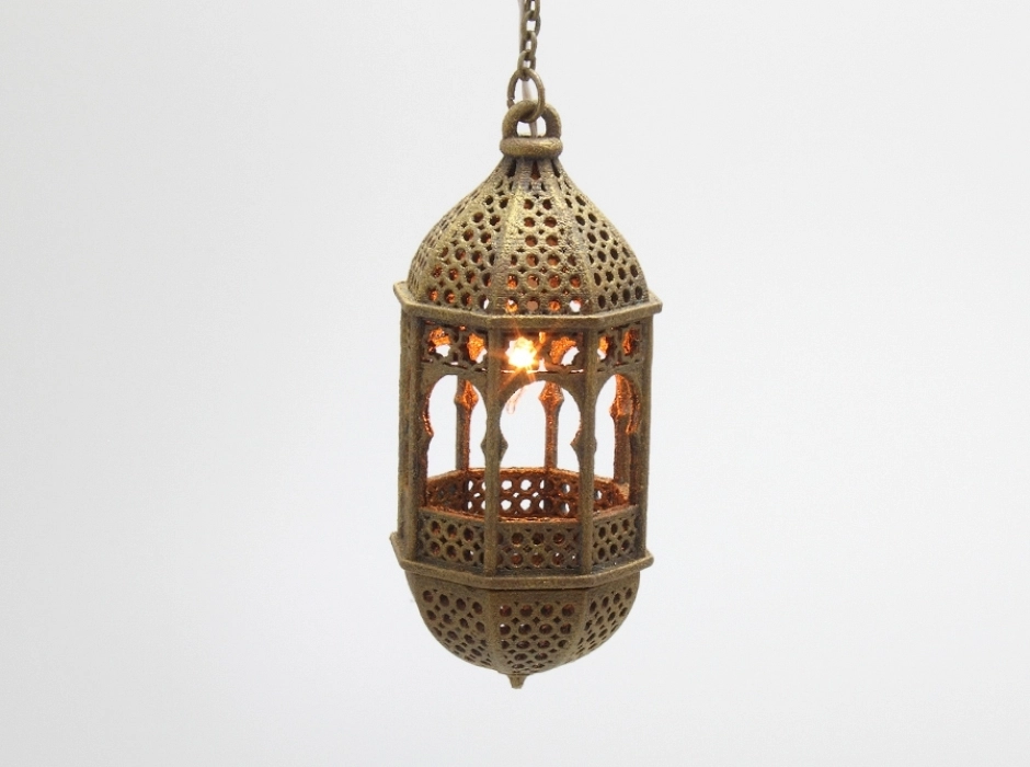 Farol árabe con cadena para colgar (5 y 6 cm.)