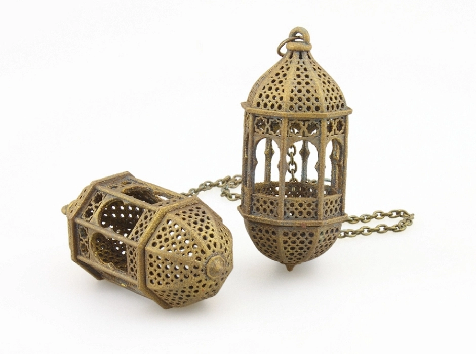 Farol árabe con cadena para colgar (5 y 6 cm.)