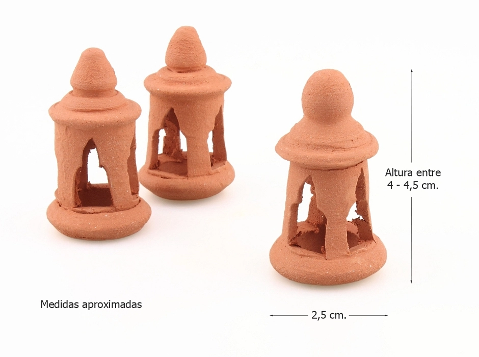 Farol granadino árabe de terracota 4 - 4,5 cm.