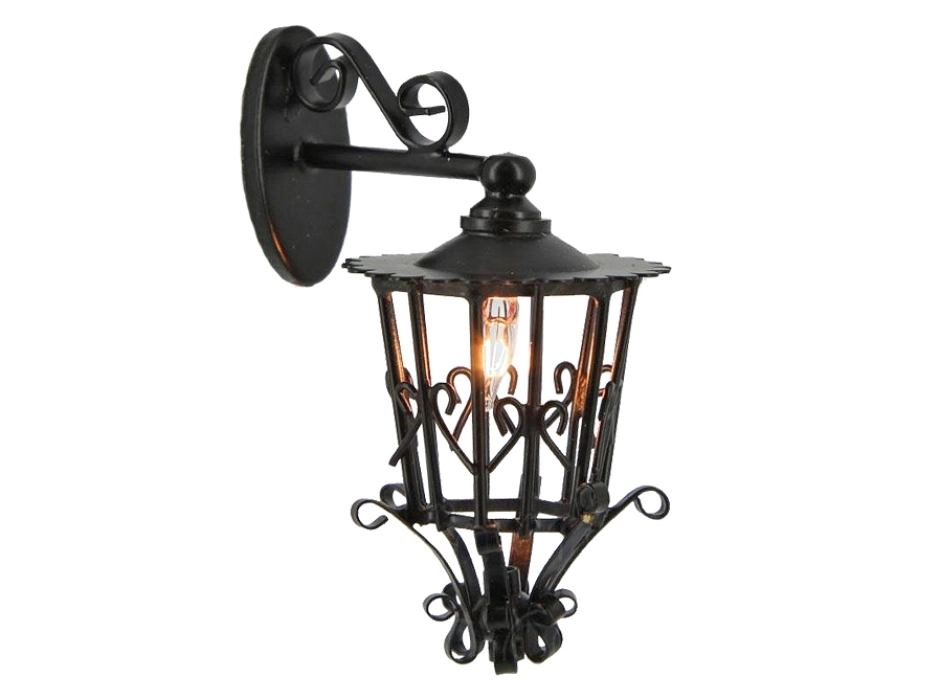Farol metálico de pared 12V.