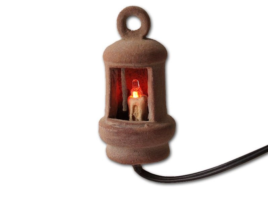 Farol parpadeante con vela Farol parpadeante con vela