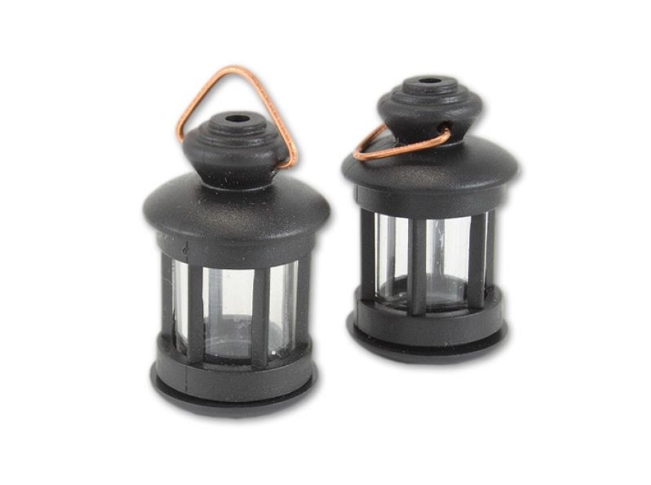 Farol redondo con tulipa transparente