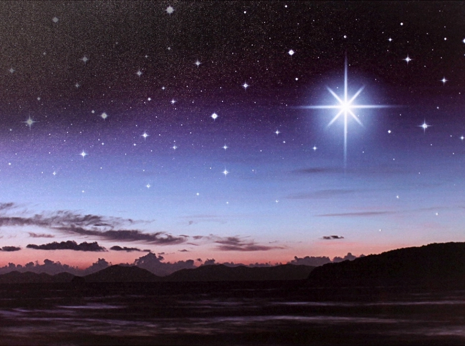 Fondo iluminado con estrella polar 60 x 40 cm. Fondo iluminado con estrella polar 60 x 40 cm.
