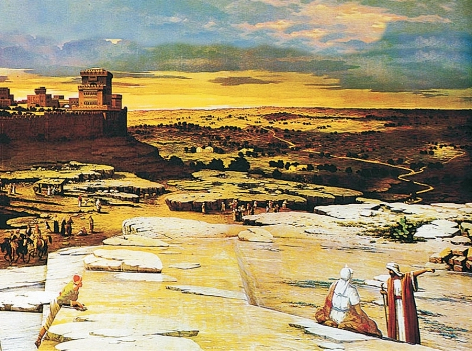 Fondo panorámico para Belén bíblico
