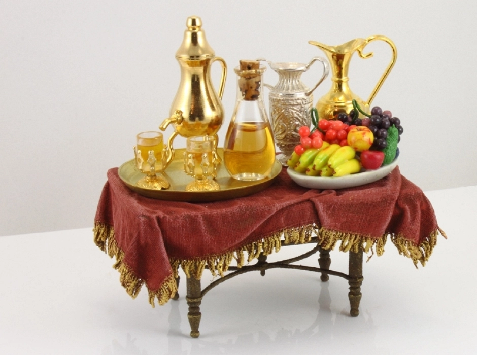Fuente ovalada con frutas