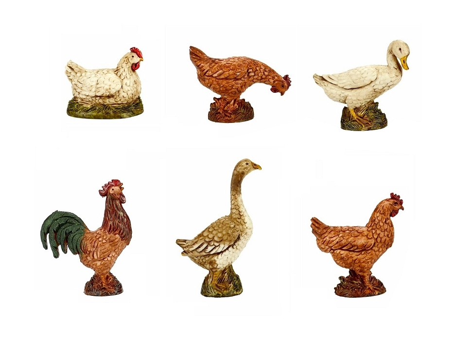 Gallinas y ocas 12 cm. (Bolsa 6 UNI. surtidas) Gallinas y ocas 12 cm. (Bolsa 6 UNI. surtidas)