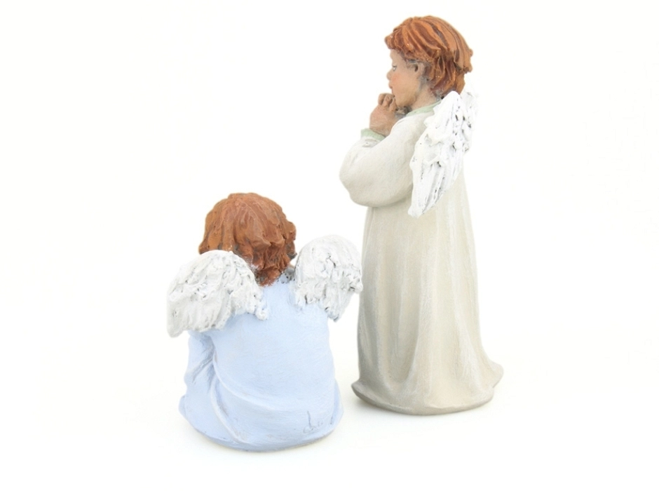 Grupo 2 angelitos del portal de Belén 12 cm.