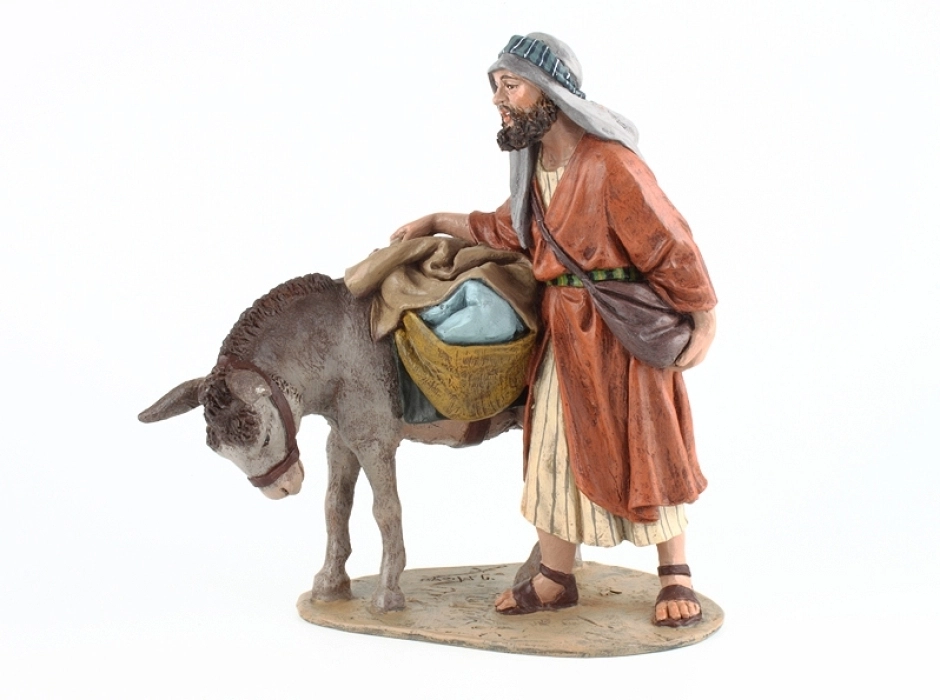 Grupo arriero con burro 19 cm.