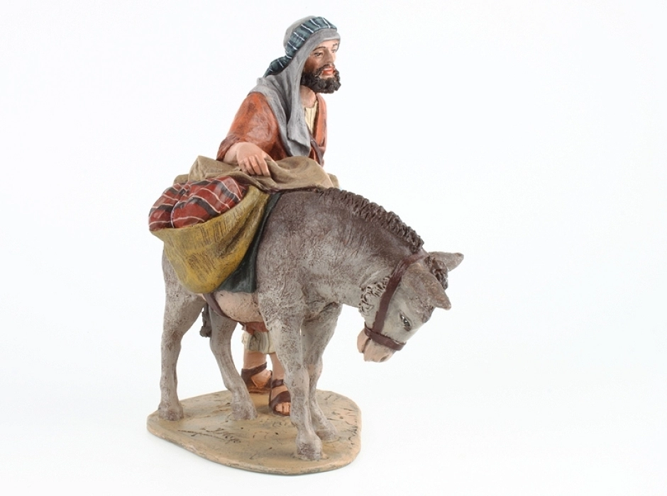 Grupo arriero con burro 19 cm.