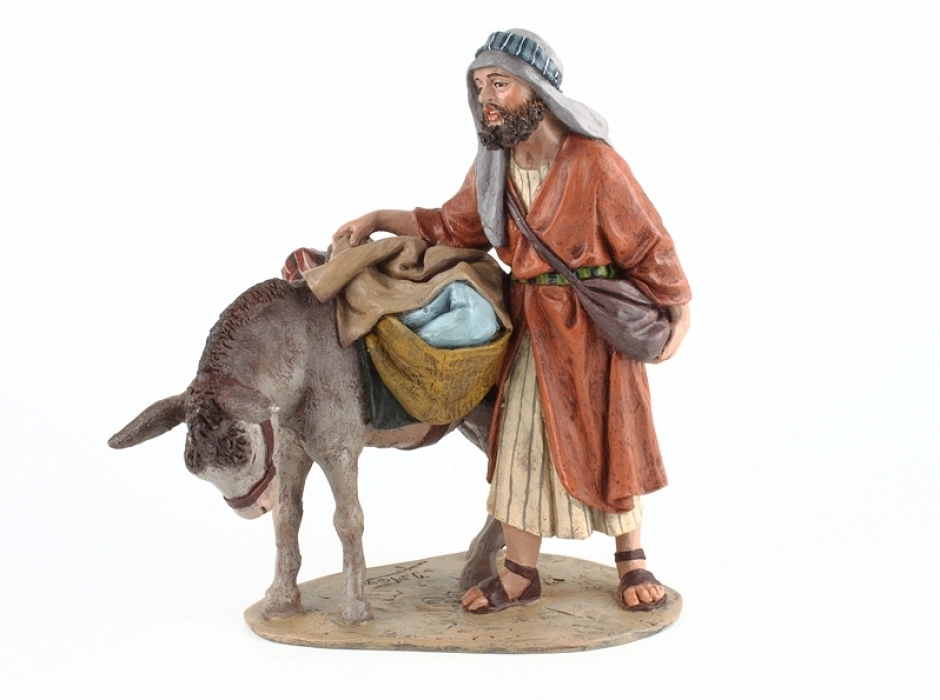 Grupo arriero con burro 19 cm.
