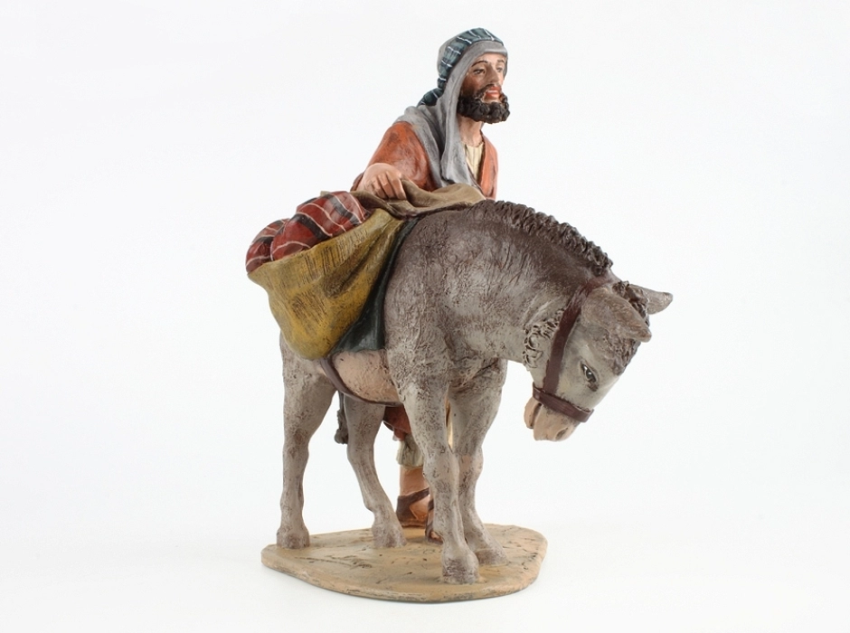 Grupo arriero con burro 19 cm.