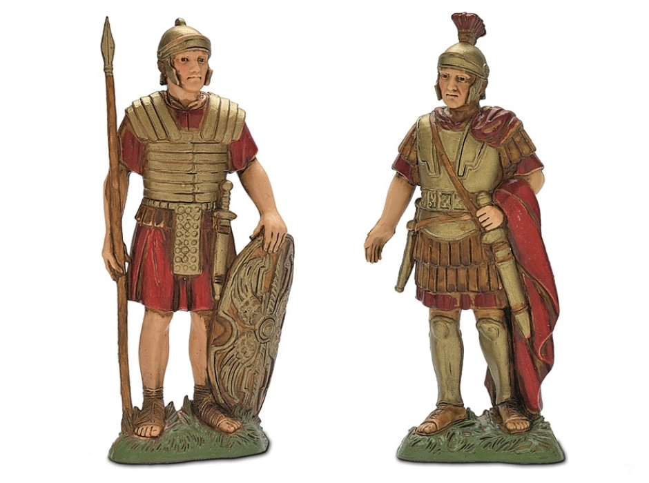 Grupo centurión con soldado romano 12 cm. (2 piezas) Grupo centurión con soldado romano 12 cm. (2 piezas)