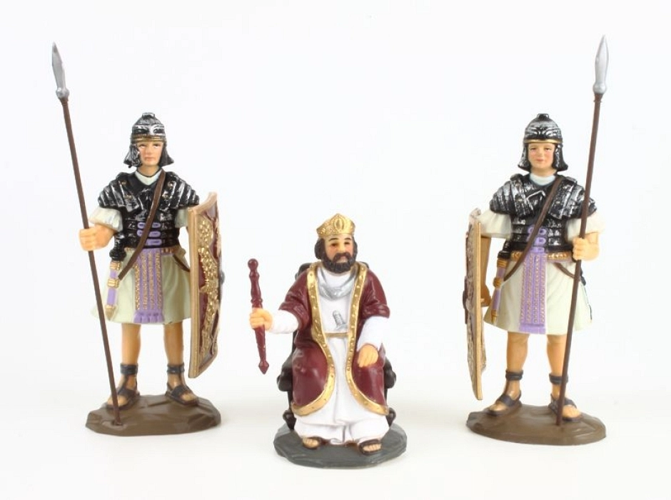 Grupo Herodes con 2 soldados romanos