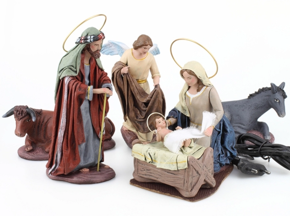 Grupo Nacimiento 5 piezas 17 cm. (movimiento)