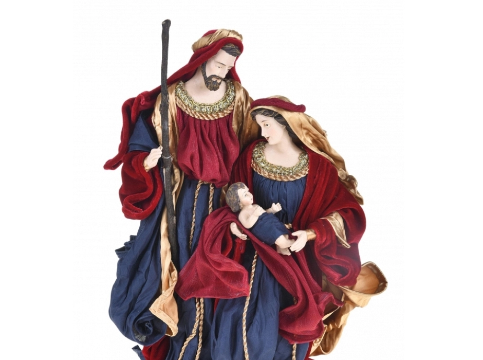 Grupo Natividad azul borgoña