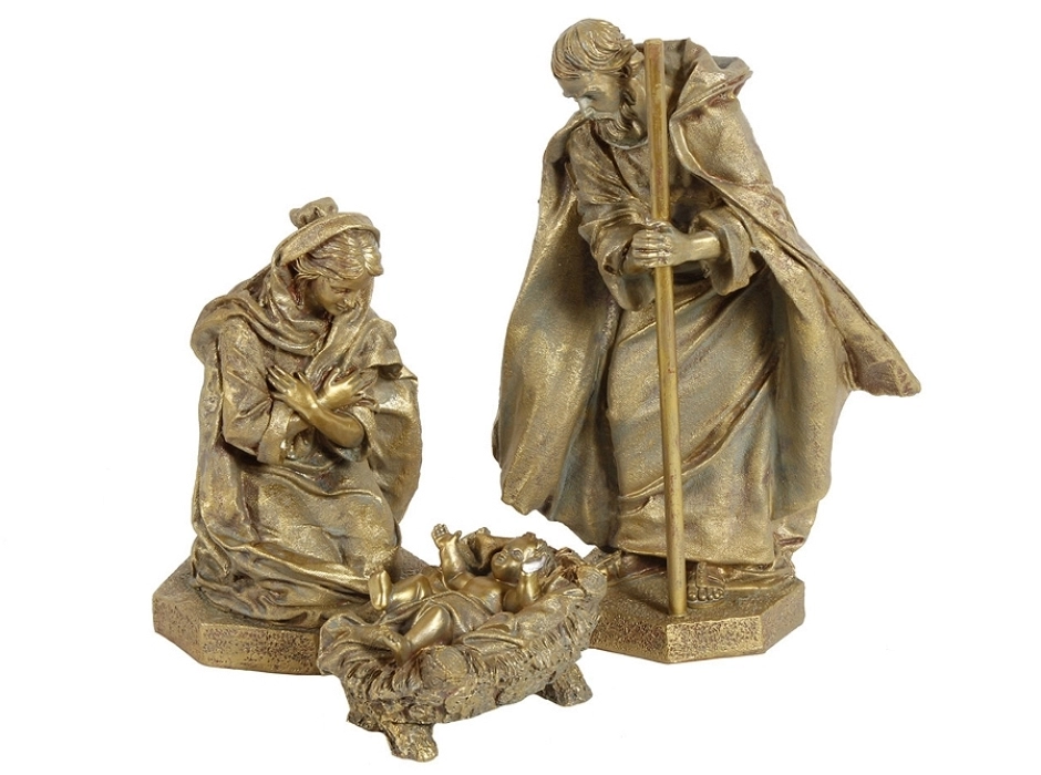 Grupo Natividad bronce 30 cm. (3 piezas) Grupo Natividad bronce 30 cm. (3 piezas)