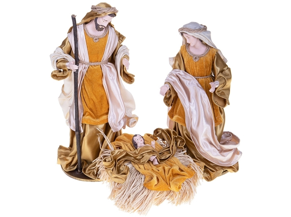 Grupo Natividad crema oro 36 cm. (3 piezas) Grupo Natividad crema oro 36 cm. (3 piezas)