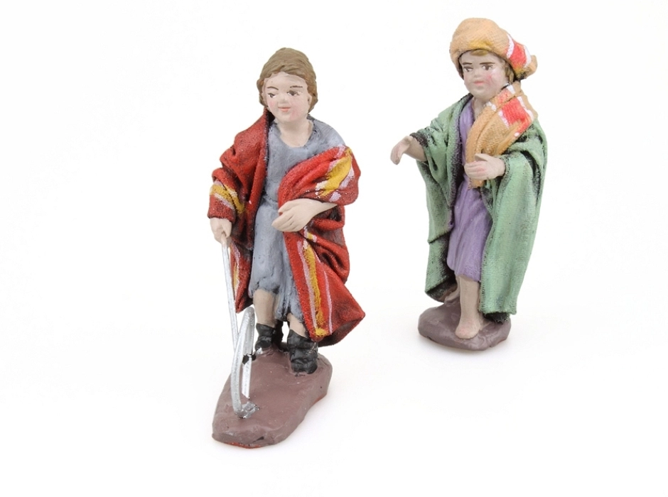 Grupo niños jugando 12 cm. (2 piezas)