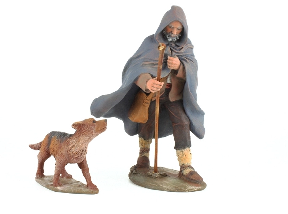 Grupo pastor silvano con perro 15 cm. (2 piezas) Grupo pastor silvano con perro 15 cm. (2 piezas)
