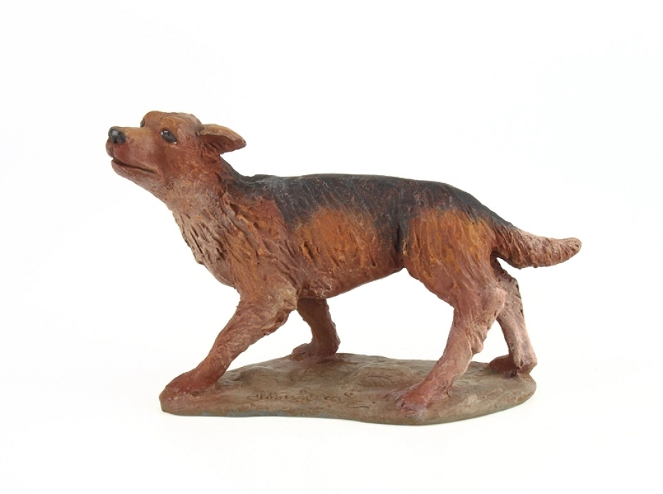 Grupo pastor silvano con perro 15 cm. (2 piezas)
