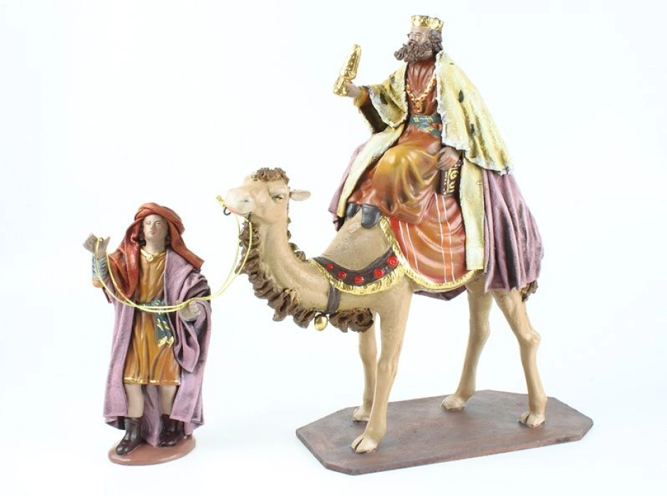 Grupo Reyes a camello 17 cm. (6 piezas)