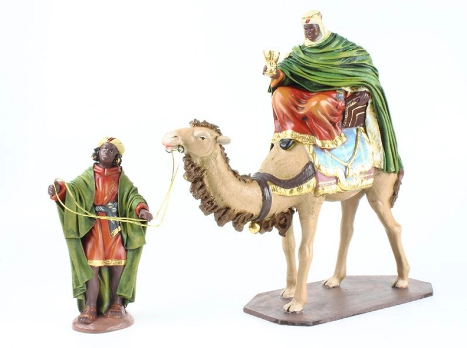 Grupo Reyes a camello 17 cm. (6 piezas)
