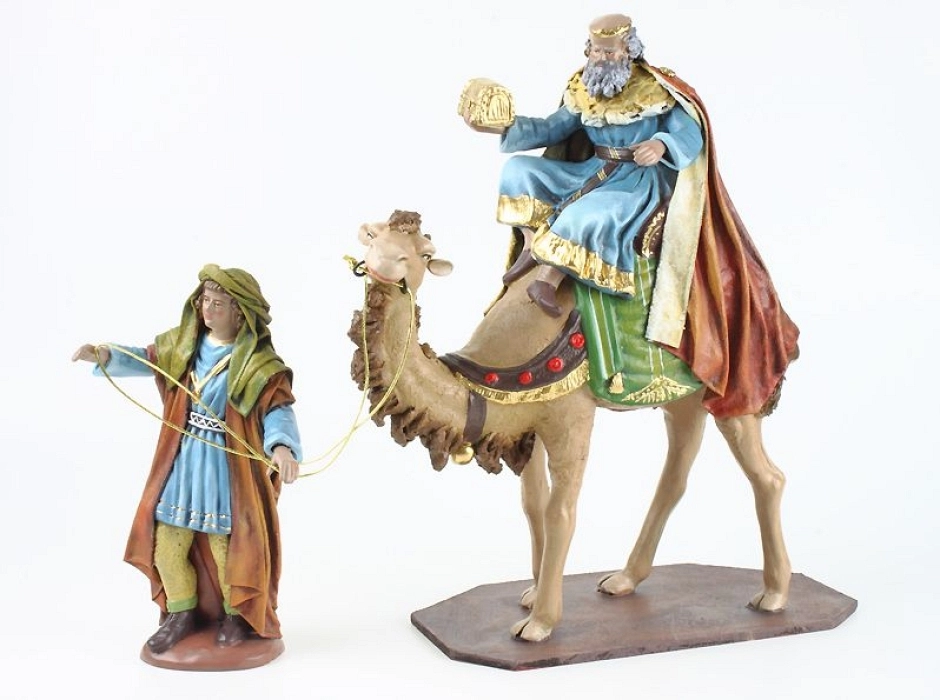 Grupo Reyes a camello 17 cm. (6 piezas)