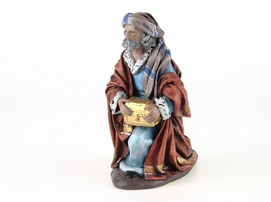 Grupo Reyes Magos adorando 17 cm. (3 piezas)