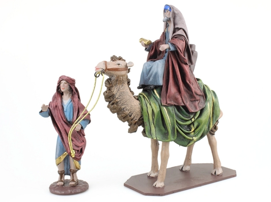 Grupo Reyes Magos con elefante (6 piezas)