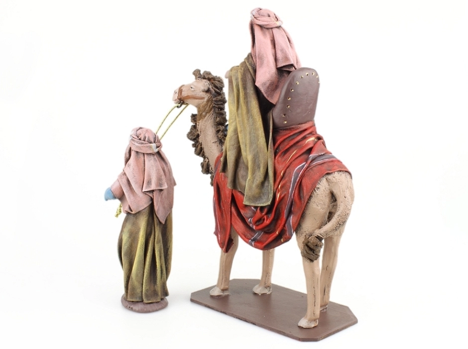 Grupo Reyes Magos en camello 14 cm. (6 piezas)