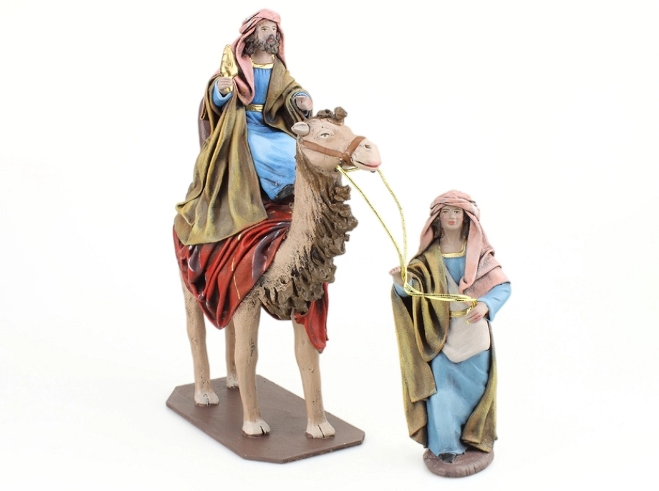 Grupo Reyes Magos en camello 14 cm. (6 piezas)
