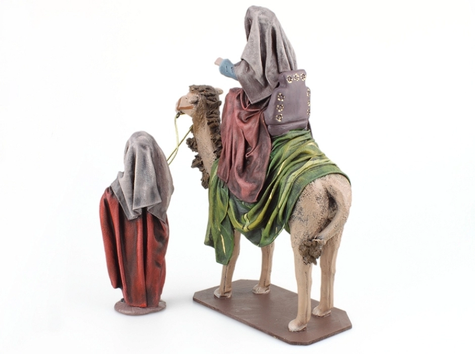 Grupo Reyes Magos en camello 14 cm. (6 piezas)