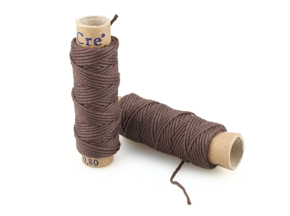Hilo marrón 0,8 mm. (Bolsa 2 bobinas)