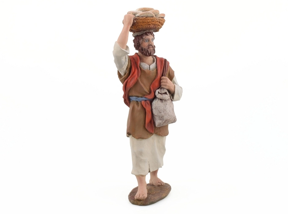 Hombre con cesta 15 cm.