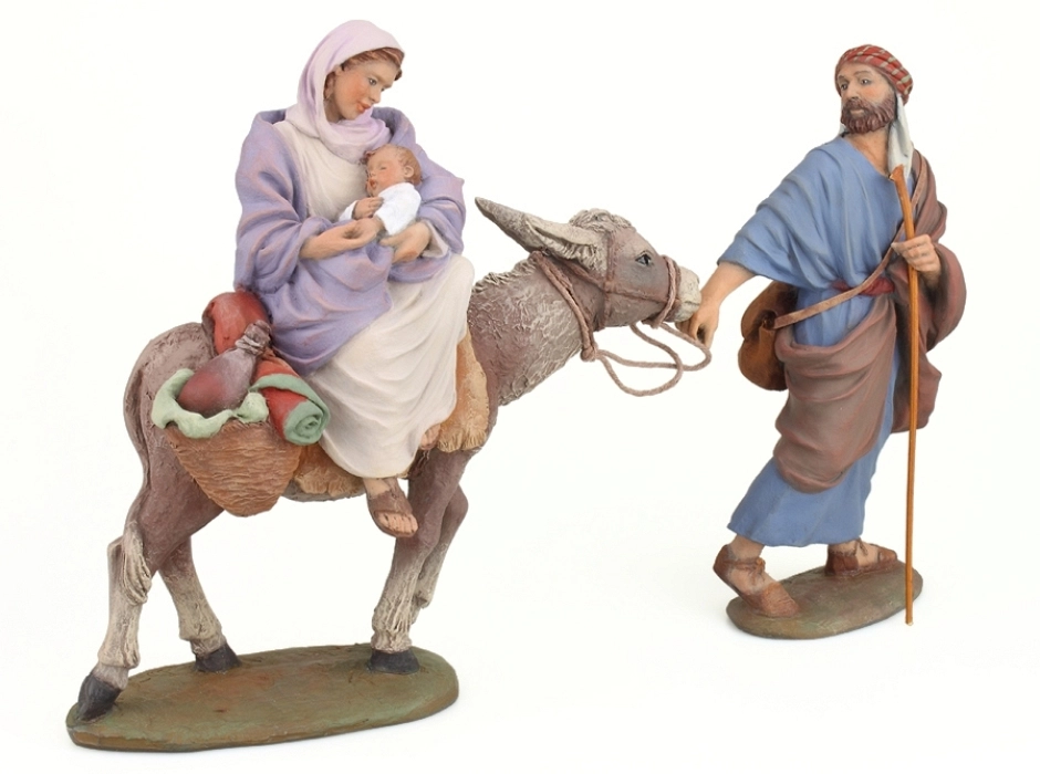 Huida a Egipto 15 cm. (2 piezas)