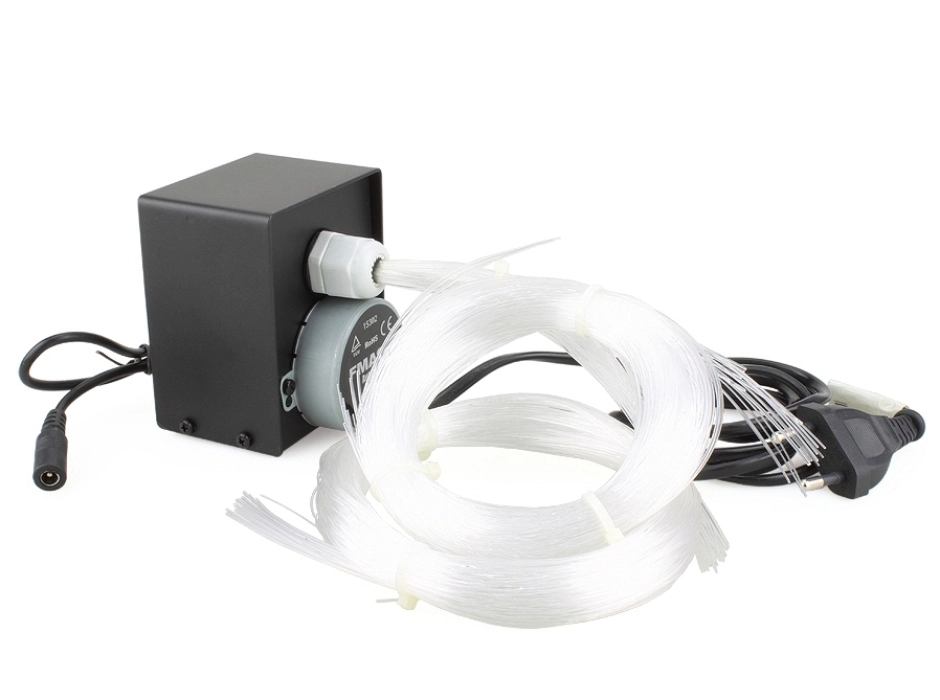 Iluminador LED de fibra óptica 110 hilos 12V.