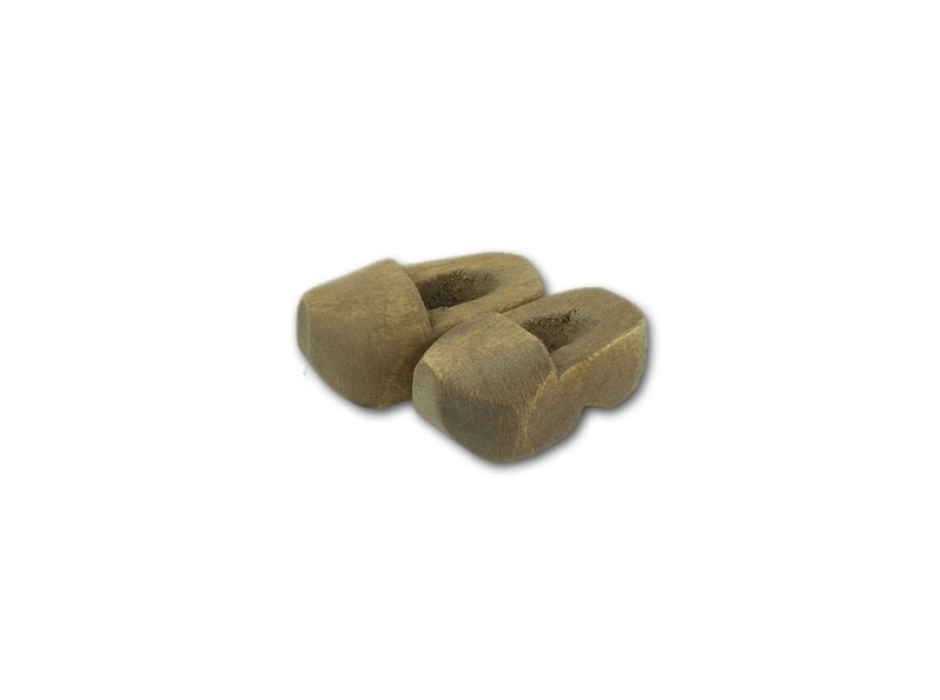 Juego 2 zuecos de madera